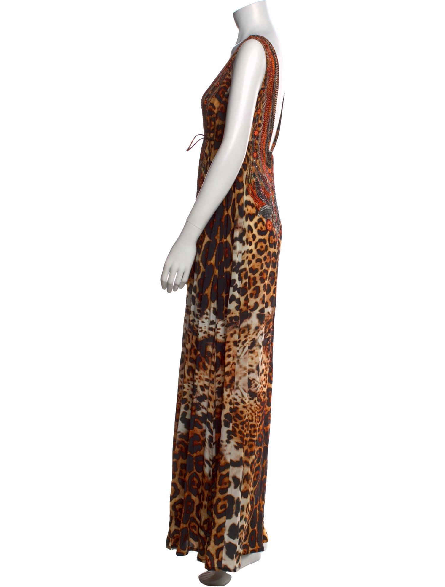 Shahida Parides Animal Print Long Dress