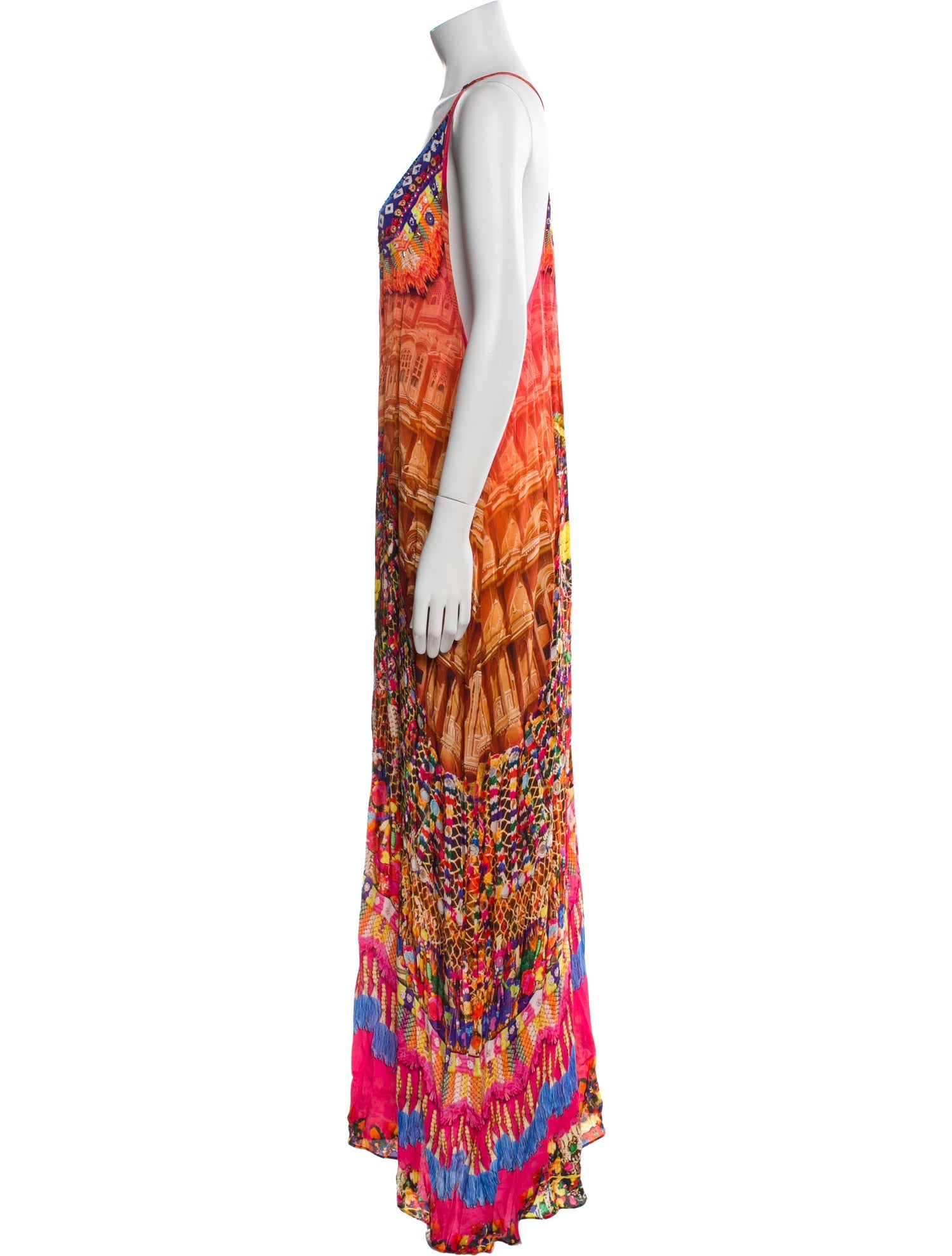 Shahida Parides Printed Long Dress