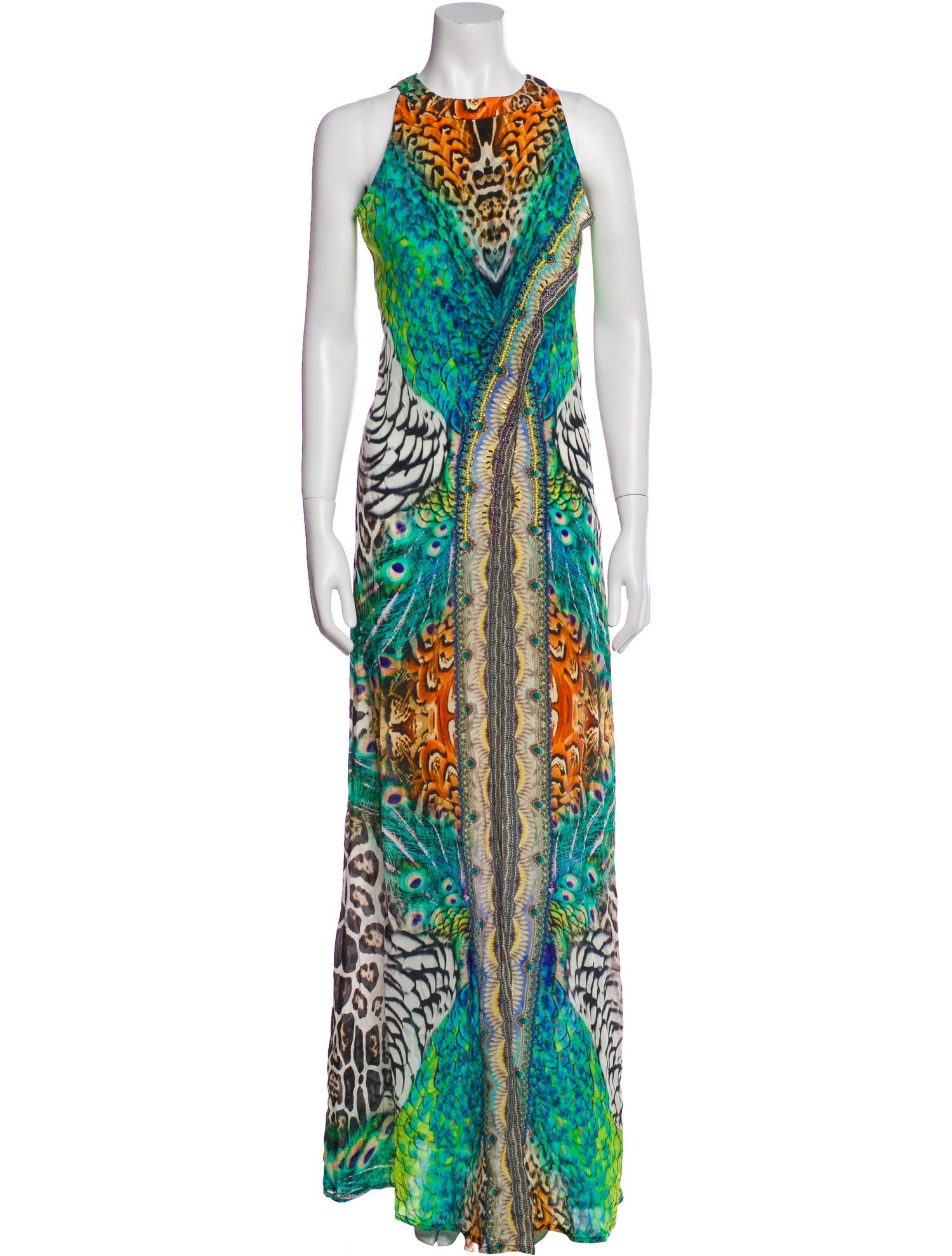 Shahida Parides Printed Long Dress