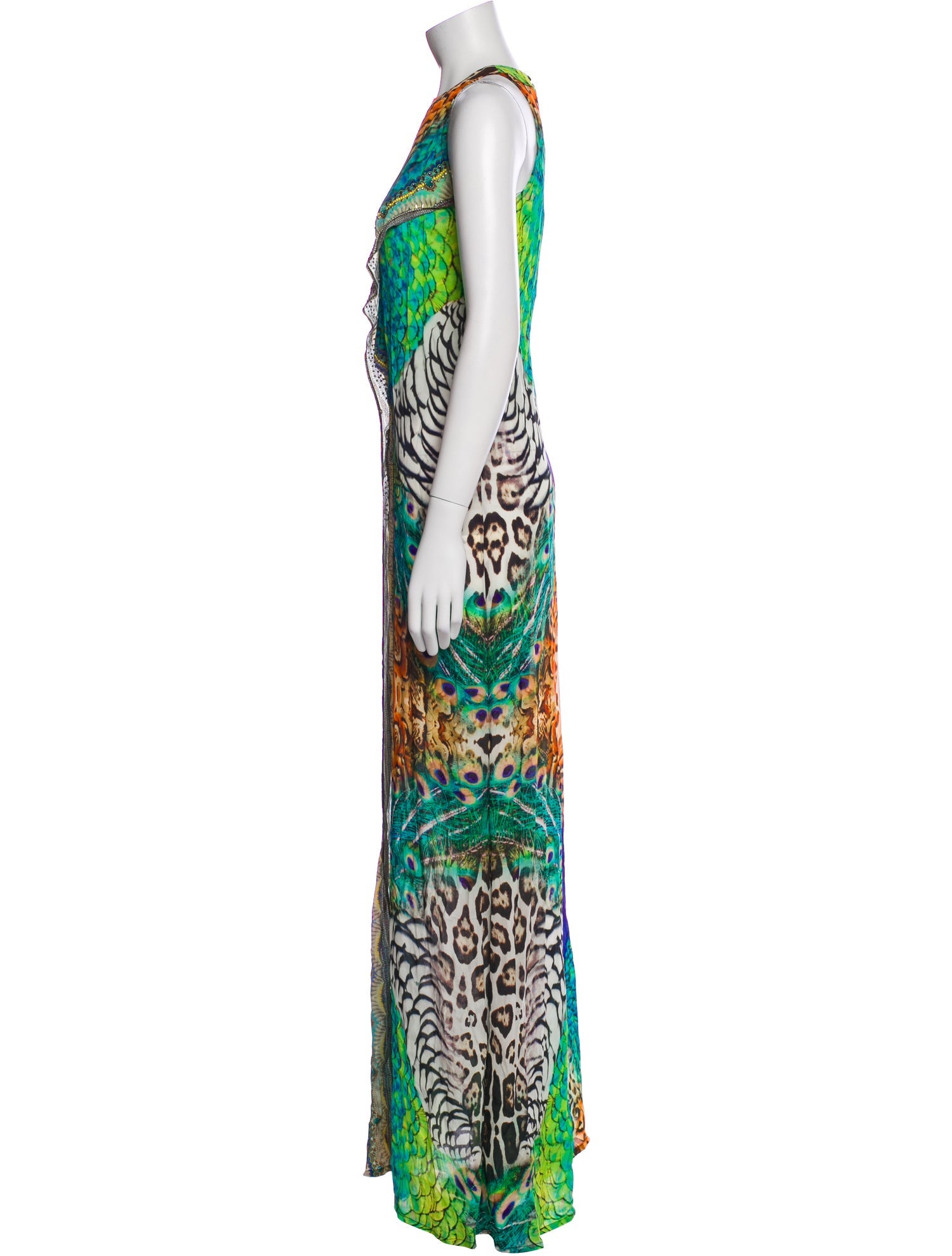 Shahida Parides Printed Long Dress