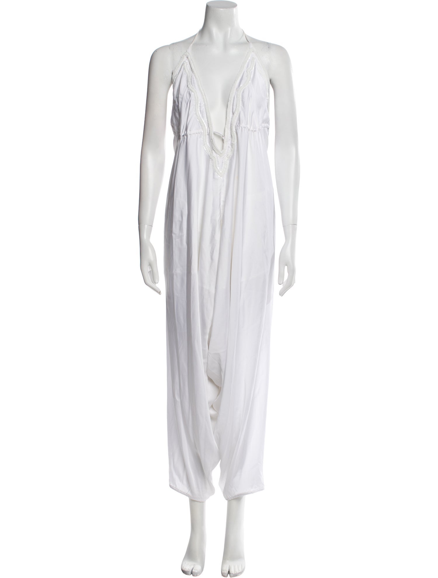 Shahida Parides Plunge Neckline Jumpsuit