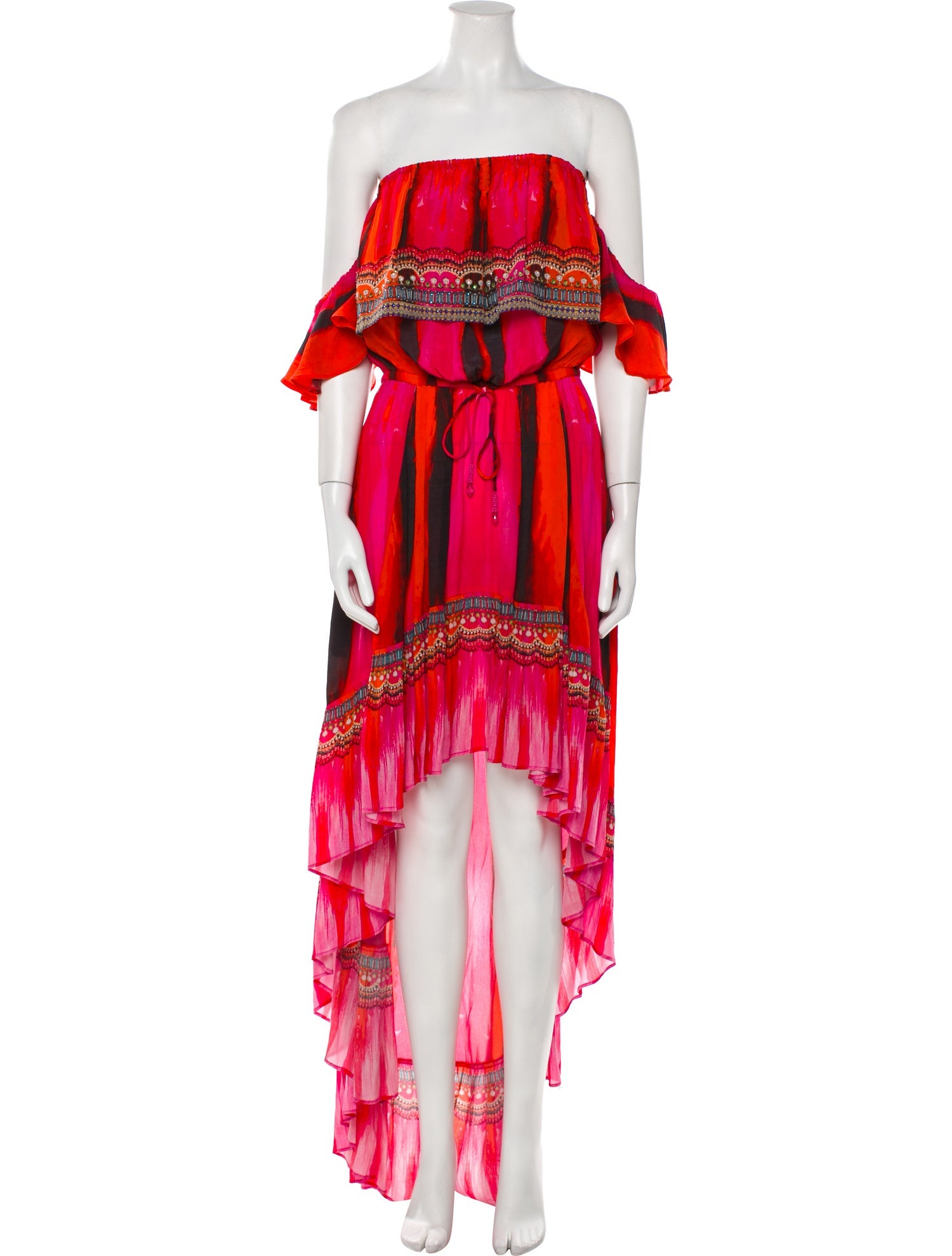 Shahida Parides Printed Long Dress
