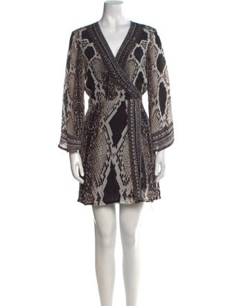 Shahida Parides Animal Print Mini Dress