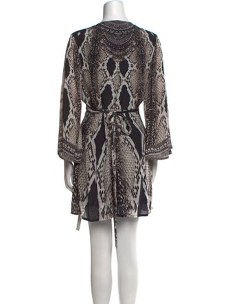 Shahida Parides Animal Print Mini Dress