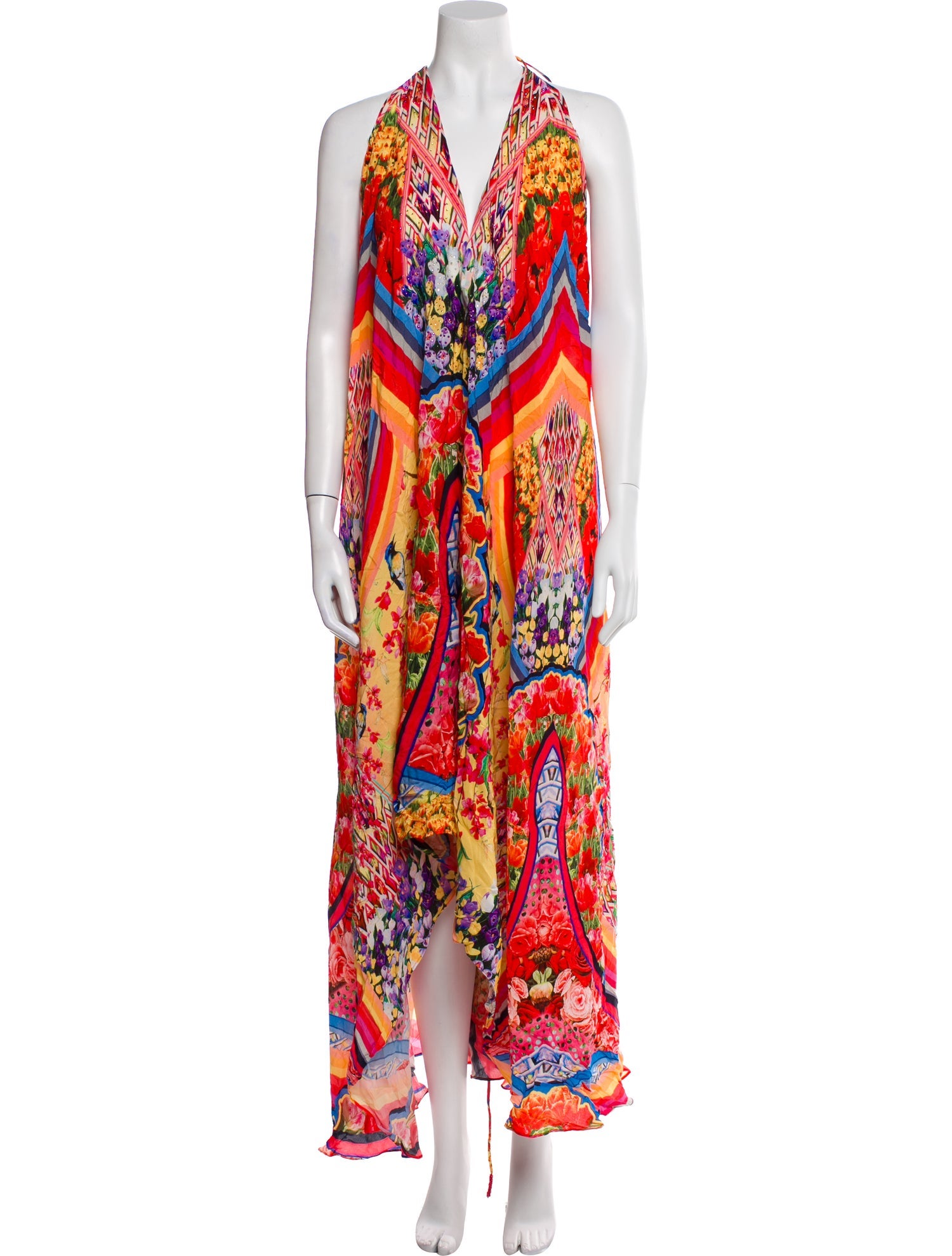 Shahida Parides Silk Long Dress