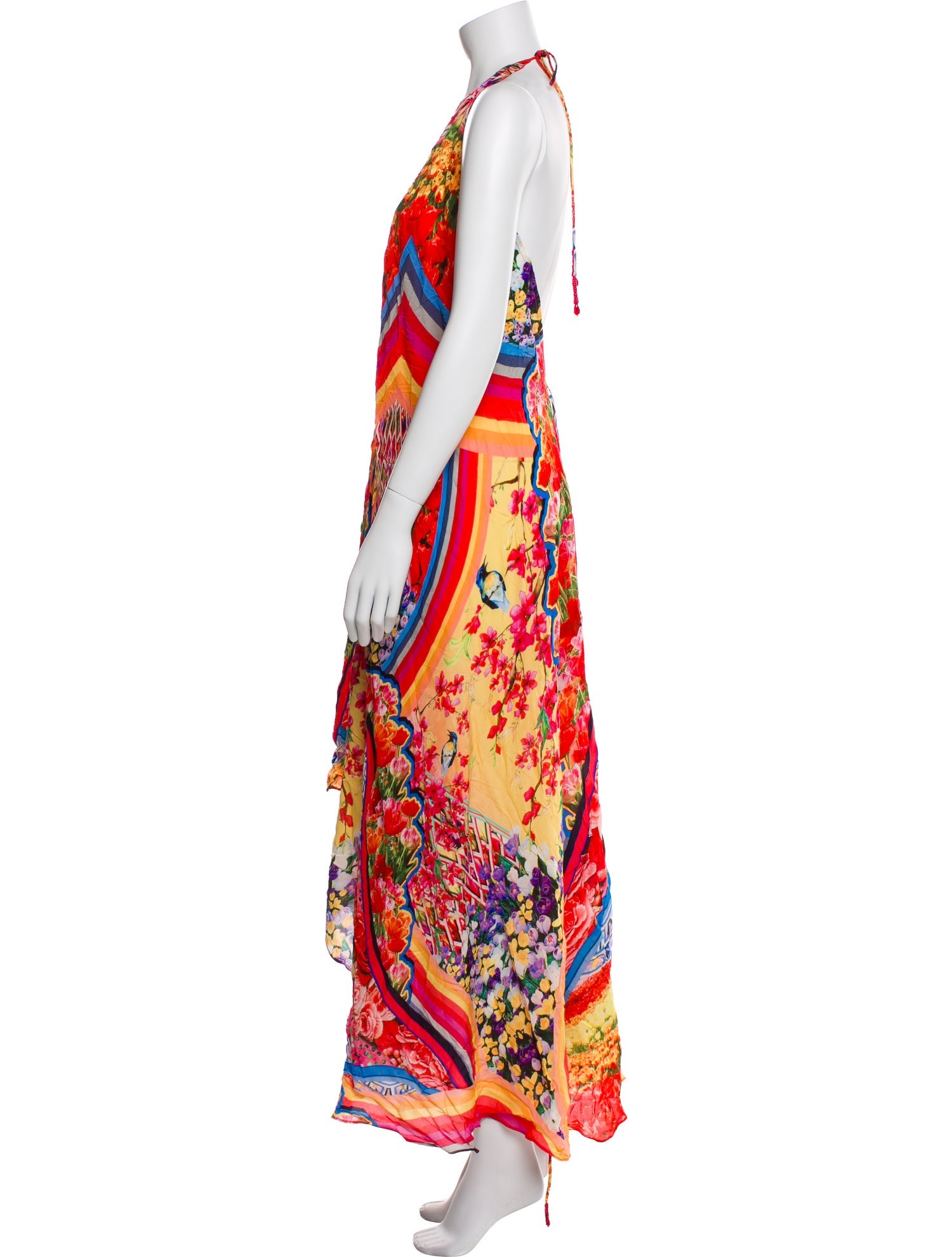 Shahida Parides Silk Long Dress