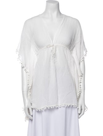 Shahida Parides Embroidered Accent Cover-Up