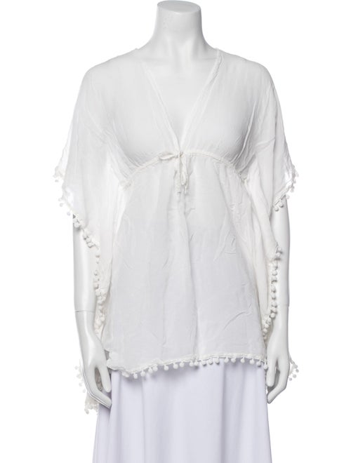 Shahida Parides Embroidered Accent Cover-Up