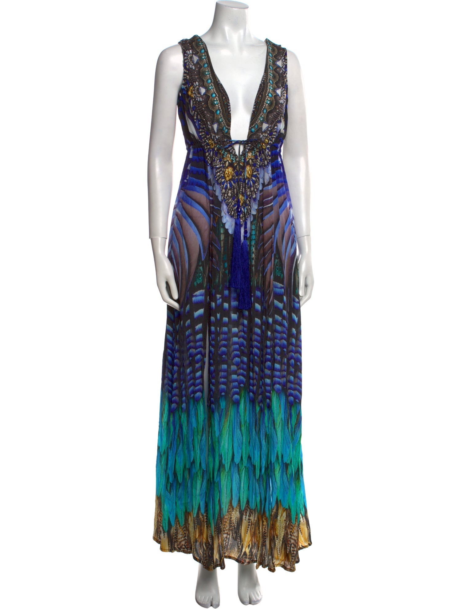 Shahida Parides Printed Long Dress