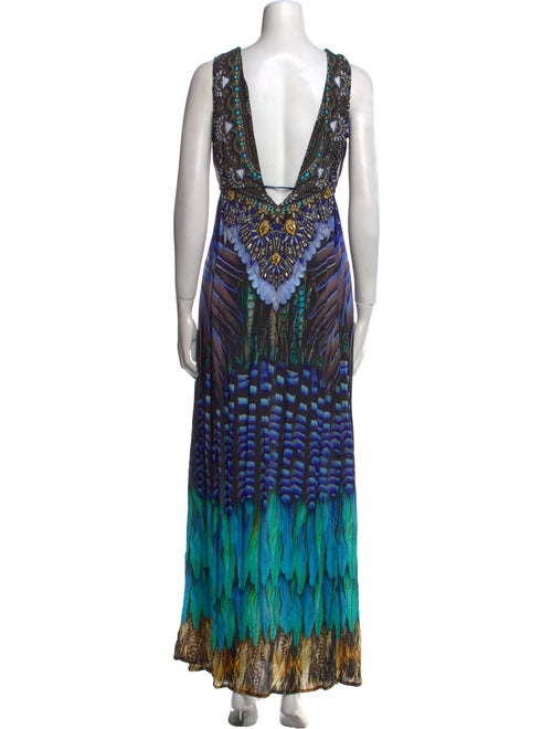 Shahida Parides Printed Long Dress