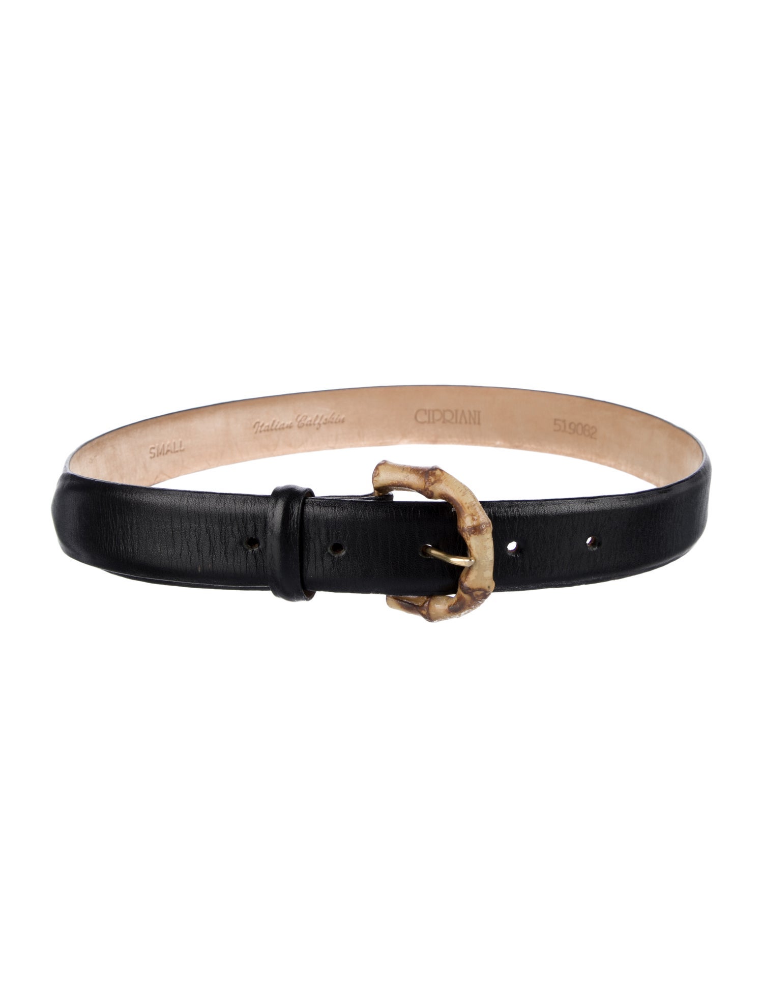 Samuele Cipriani Skinny Leather Belt