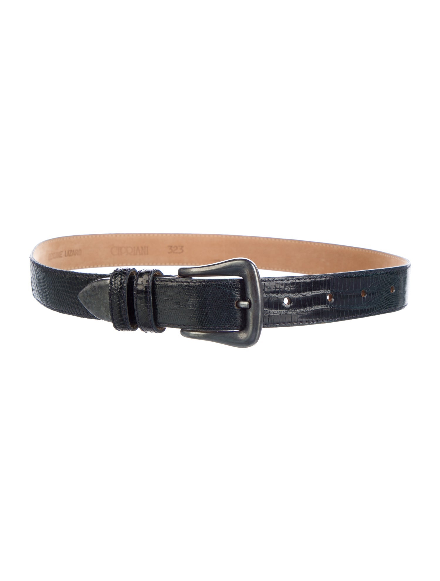 Samuele Cipriani Skinny Patent Leather Belt