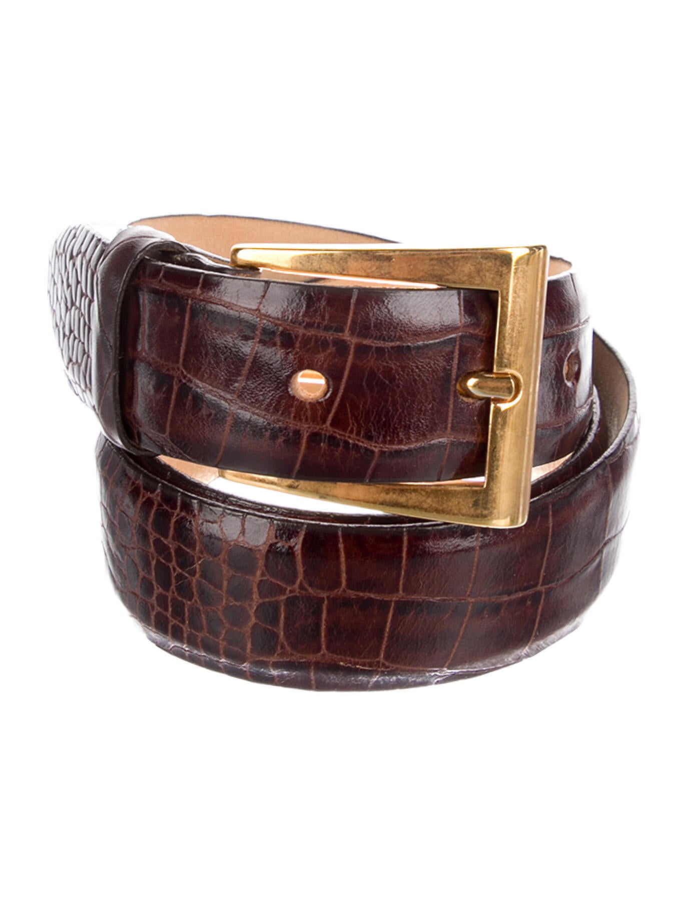 Samuele Cipriani Wide Alligator Belt