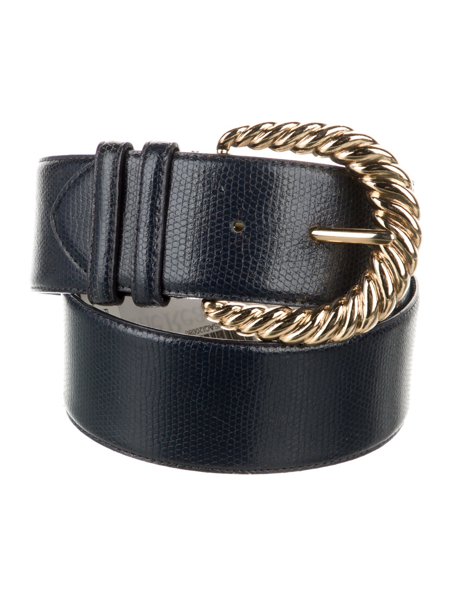 Samuele Cipriani Embossed Leather Belt