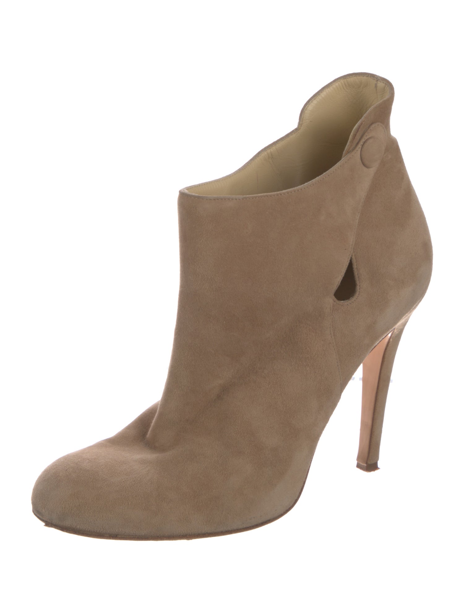 Sarah Flint Suede Cutout Accent Boots