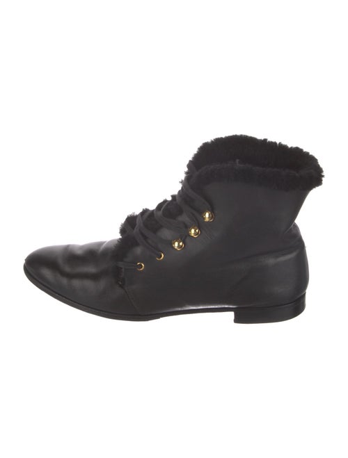 Sarah Flint Leather Combat Boots