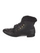 Sarah Flint Leather Combat Boots