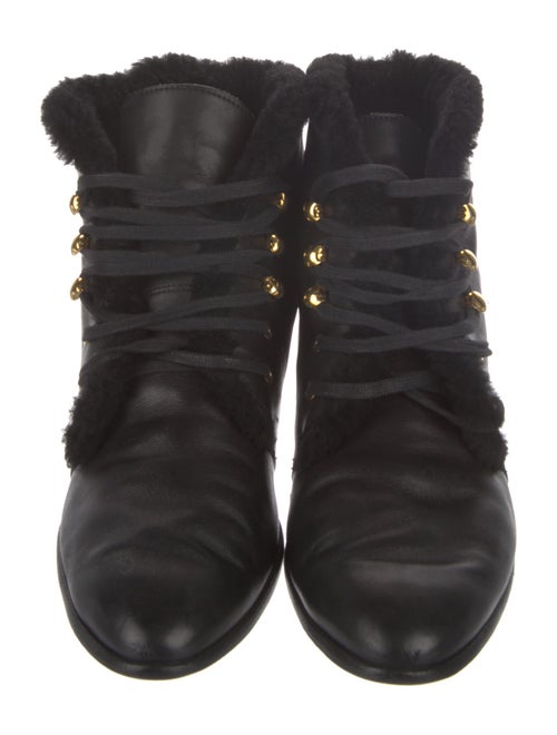 Sarah Flint Leather Combat Boots