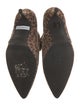 Sarah Flint Leather Animal Print Sock Boots