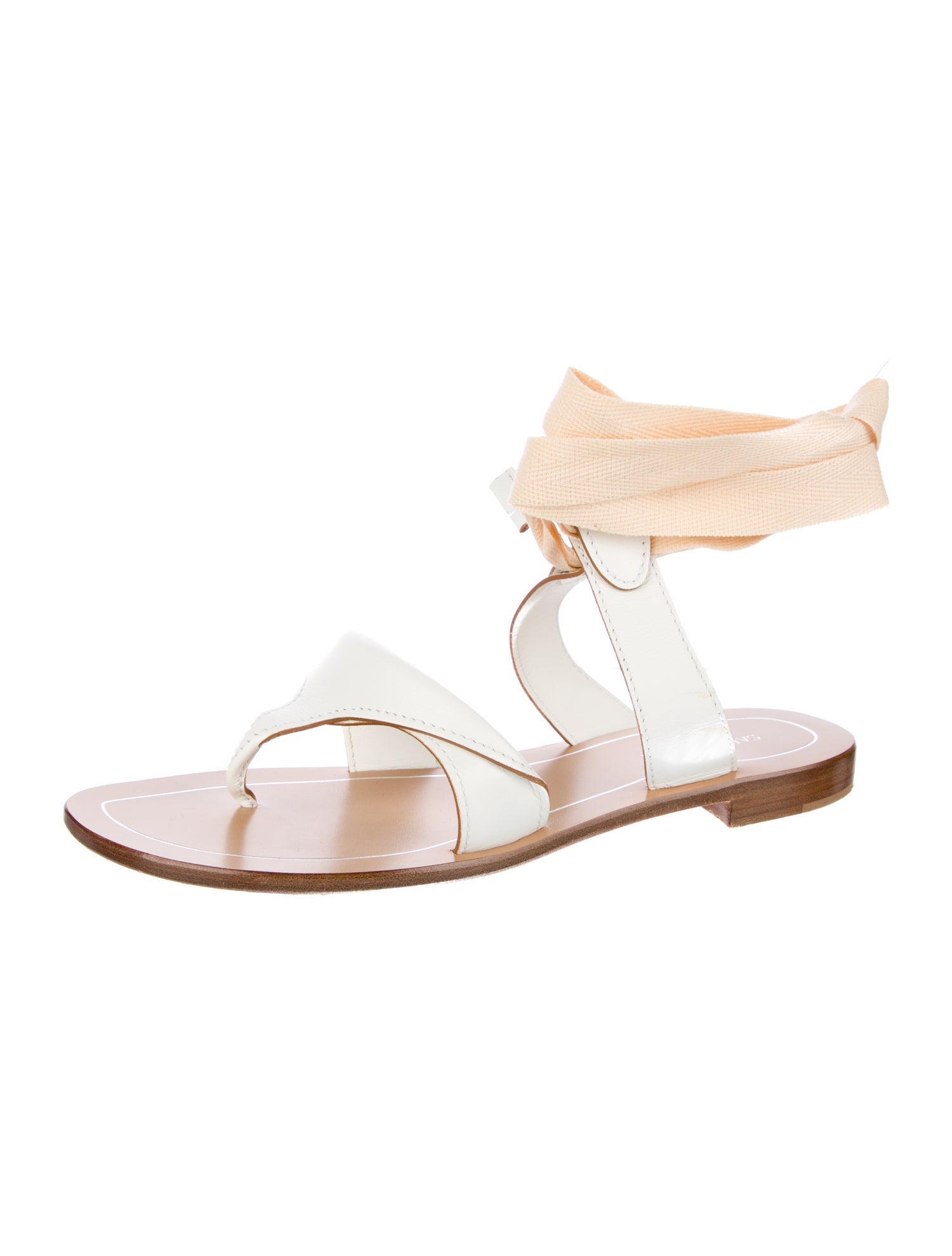 Sarah Flint Leather Gladiator Sandals