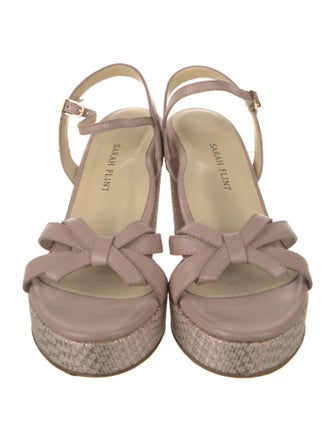 Sarah Flint Leather Espadrilles