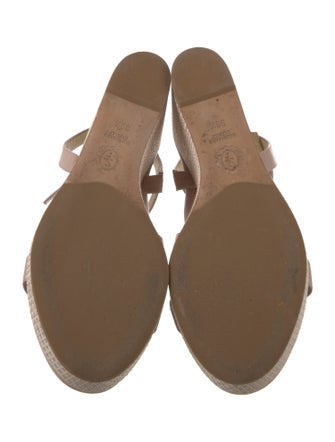 Sarah Flint Leather Espadrilles