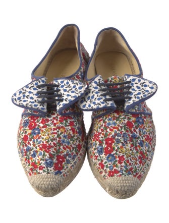 Sarah Flint Canvas Floral Print Espadrilles