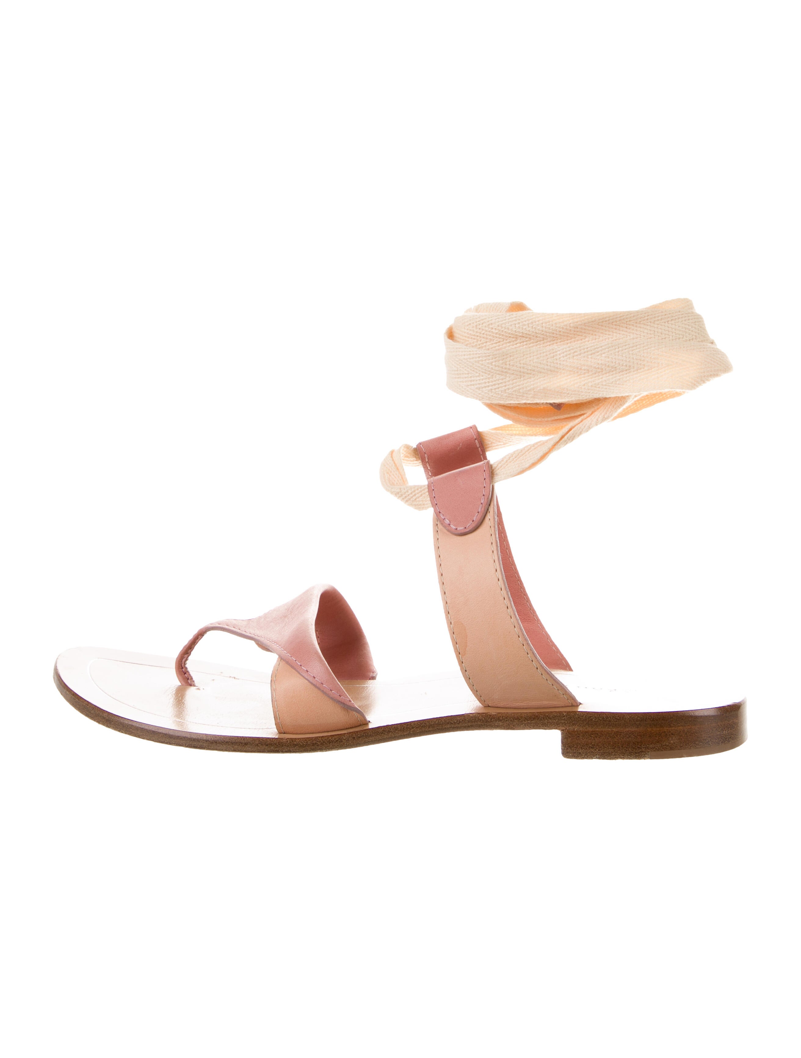 Sarah Flint Leather Gladiator Sandals