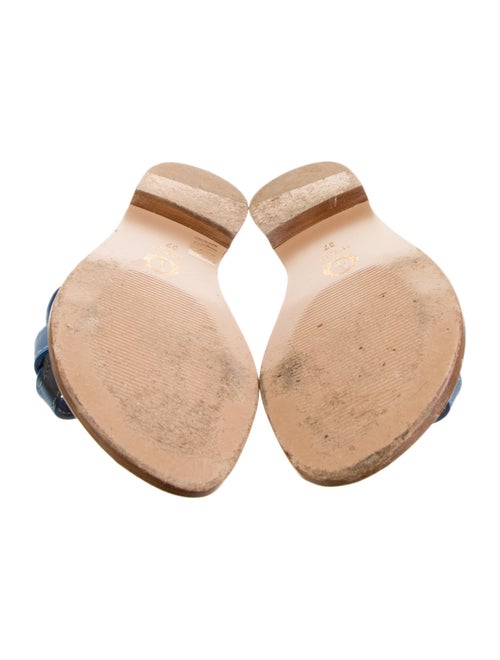 Sarah Flint Leather Bow Accents Slides