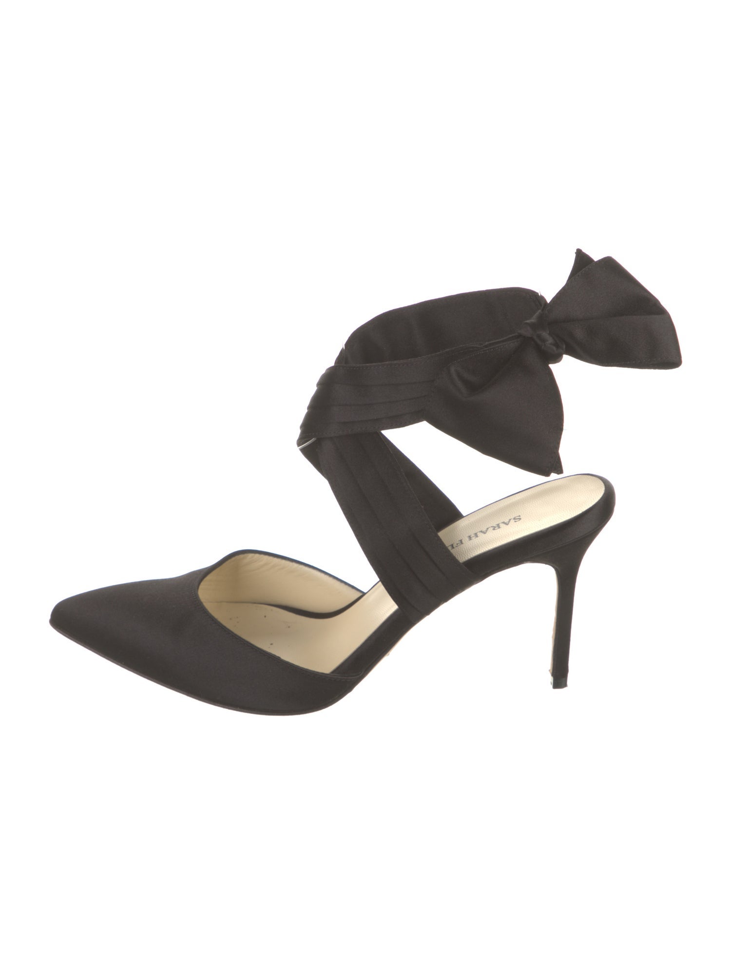 Sarah Flint Satin Slingback Pumps