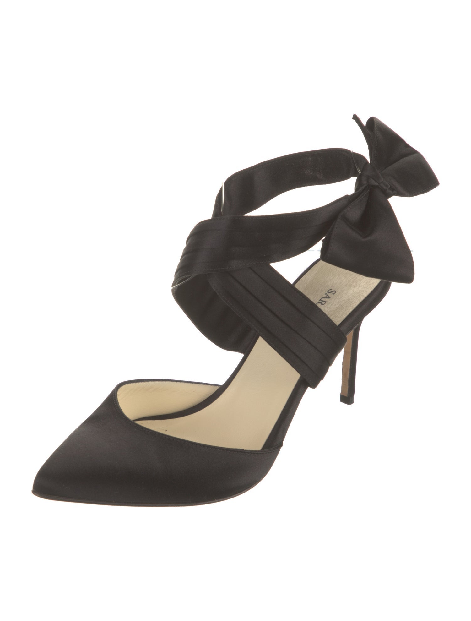 Sarah Flint Satin Slingback Pumps