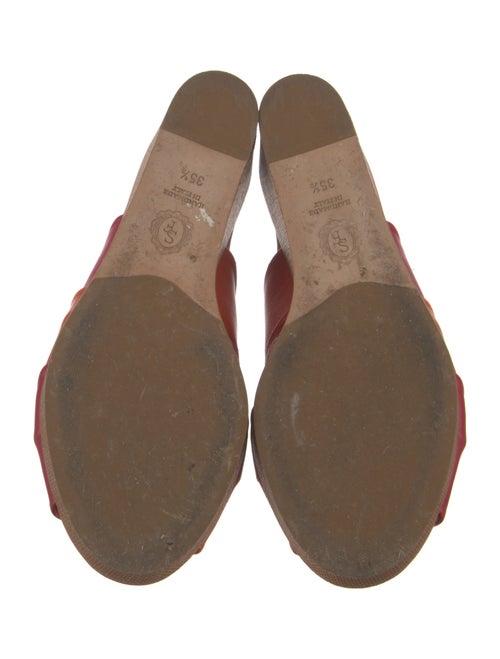 Sarah Flint Leather Colorblock Pattern Espadrilles