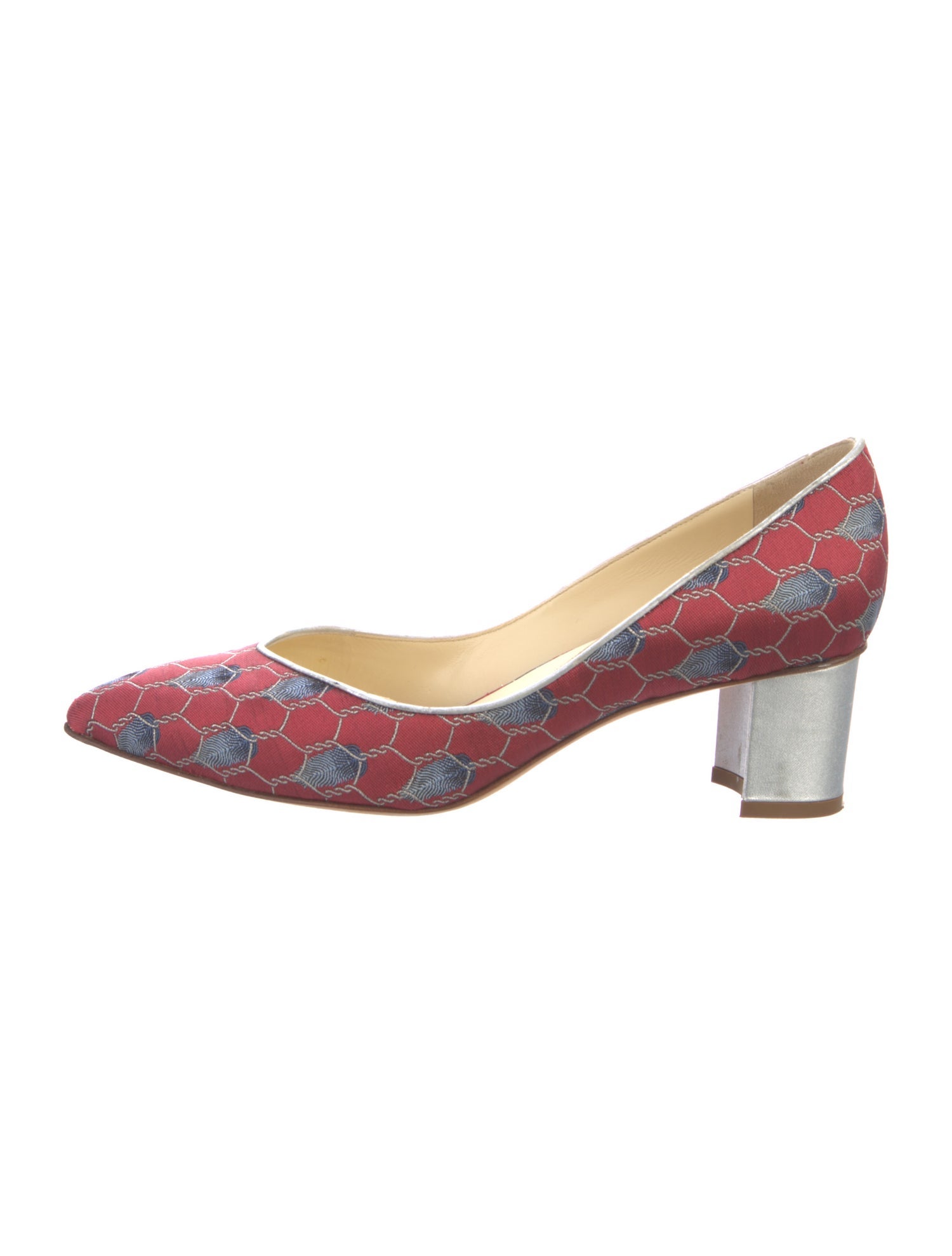 Sarah Flint Canvas Printed Pumps
