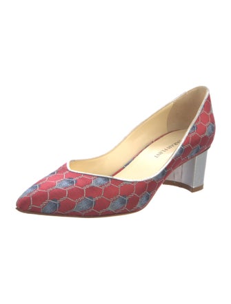 Sarah Flint Canvas Printed Pumps
