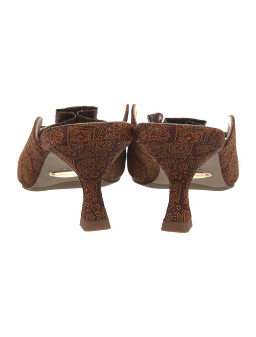 Sarah Flint Printed Bow Accents Mules