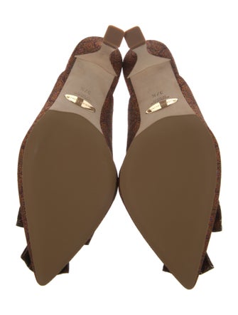 Sarah Flint Printed Bow Accents Mules