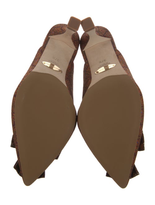 Sarah Flint Printed Bow Accents Mules