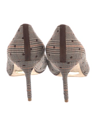 Sarah Flint Houndstooth Print Pumps