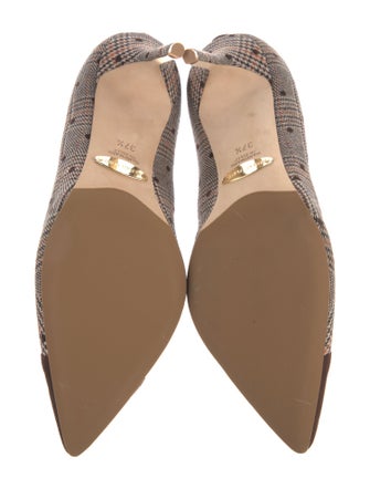 Sarah Flint Houndstooth Print Pumps
