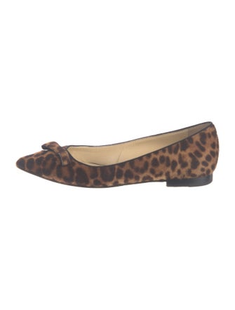 Sarah Flint Ponyhair Animal Print Ballet Flats