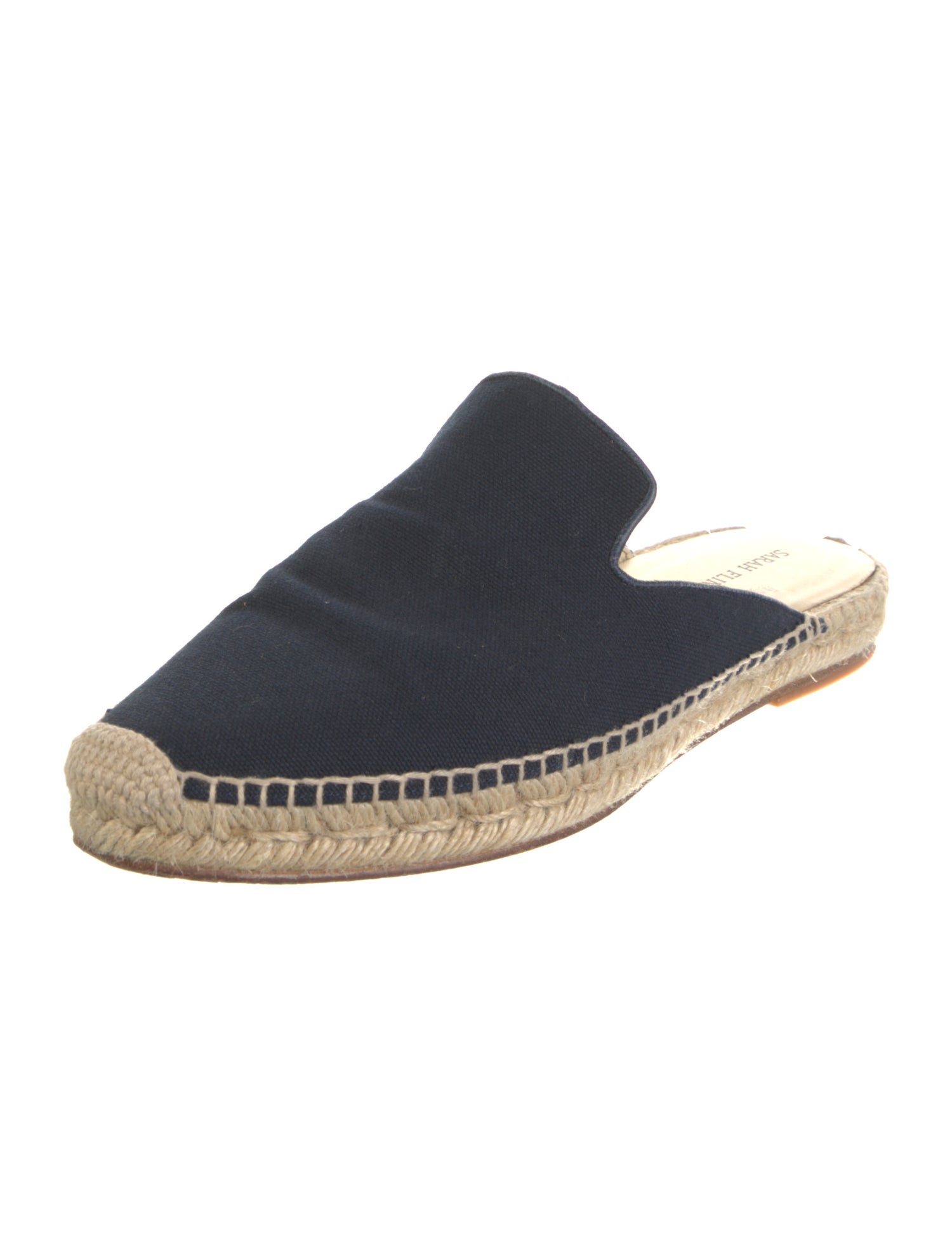 Sarah Flint Canvas Colorblock Pattern Mules