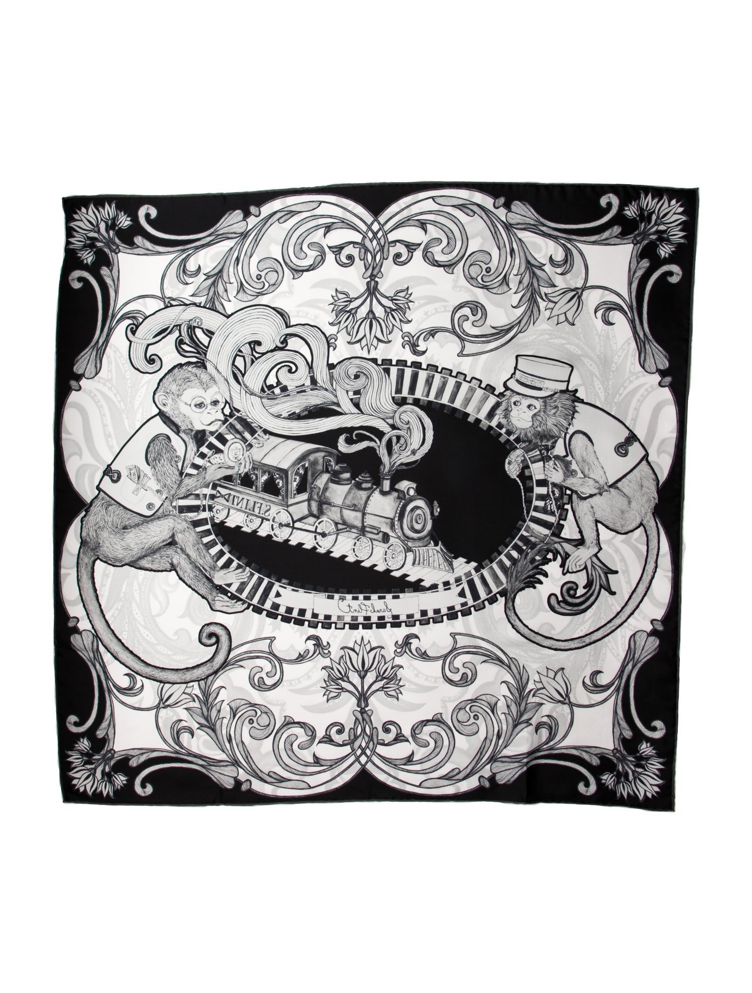 Sarah Flint Silk Printed Scarf