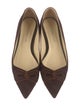 Sarah Flint Suede Bow Accents Ballet Flats