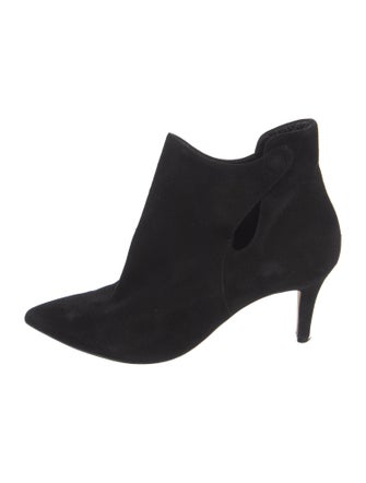 Sarah Flint Suede Keyhole Accent Boots