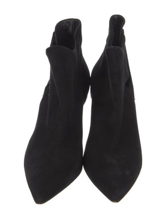 Sarah Flint Suede Keyhole Accent Boots