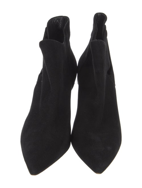 Sarah Flint Suede Keyhole Accent Boots