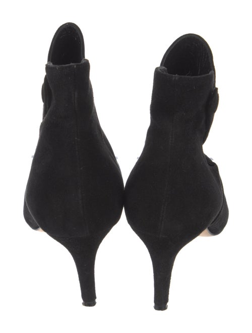 Sarah Flint Suede Keyhole Accent Boots