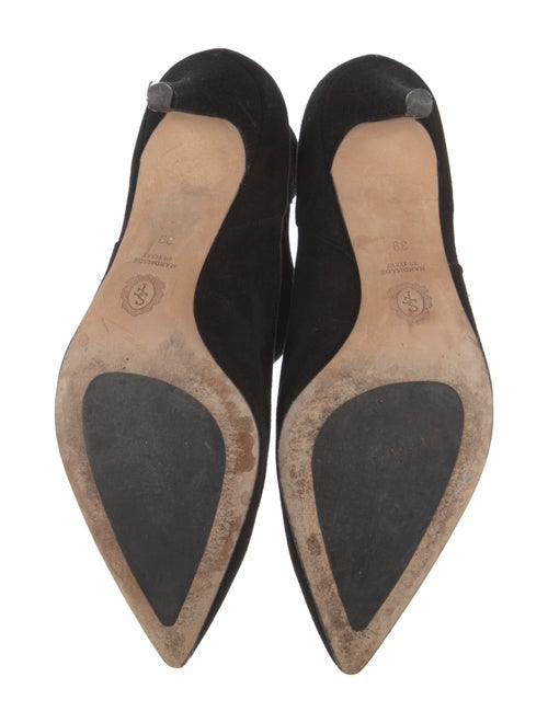 Sarah Flint Suede Keyhole Accent Boots