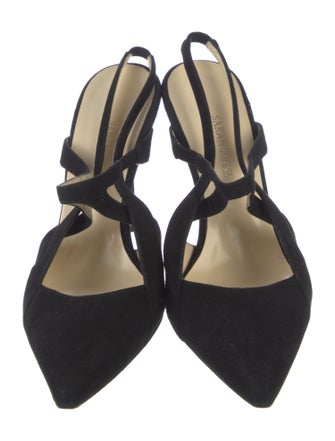 Sarah Flint Suede Slingback Sandals