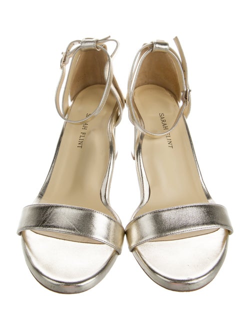 Sarah Flint Leather Cutout Accent Sandals